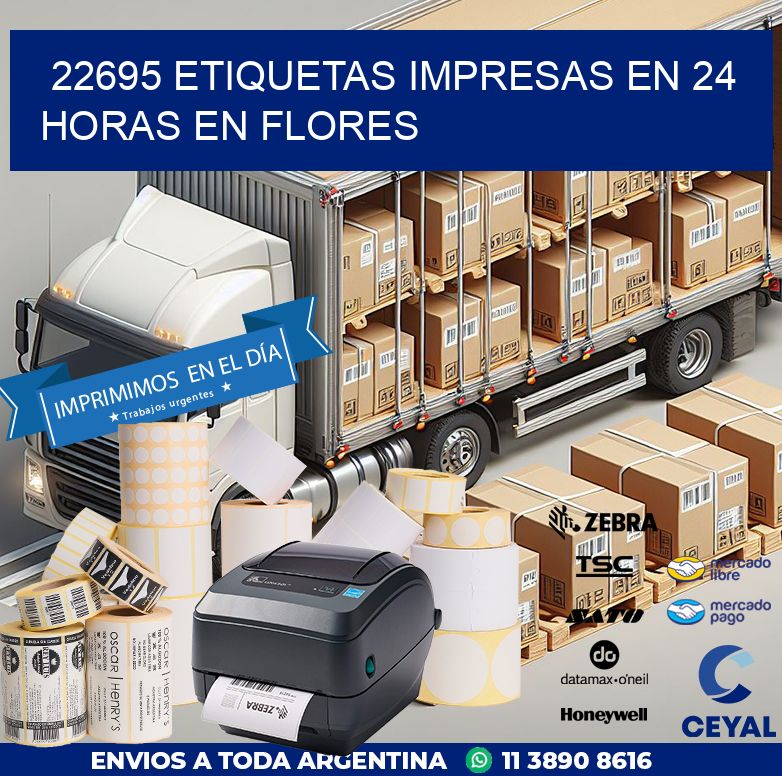 22695 ETIQUETAS IMPRESAS EN 24 HORAS EN FLORES