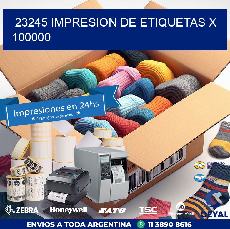 23245 IMPRESION DE ETIQUETAS X 100000
