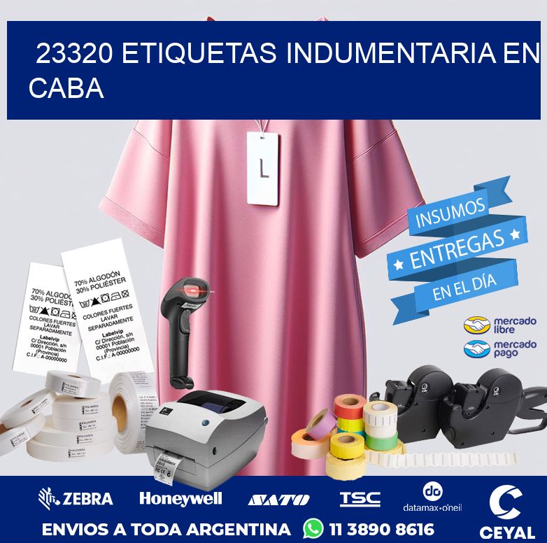 23320 ETIQUETAS INDUMENTARIA EN CABA