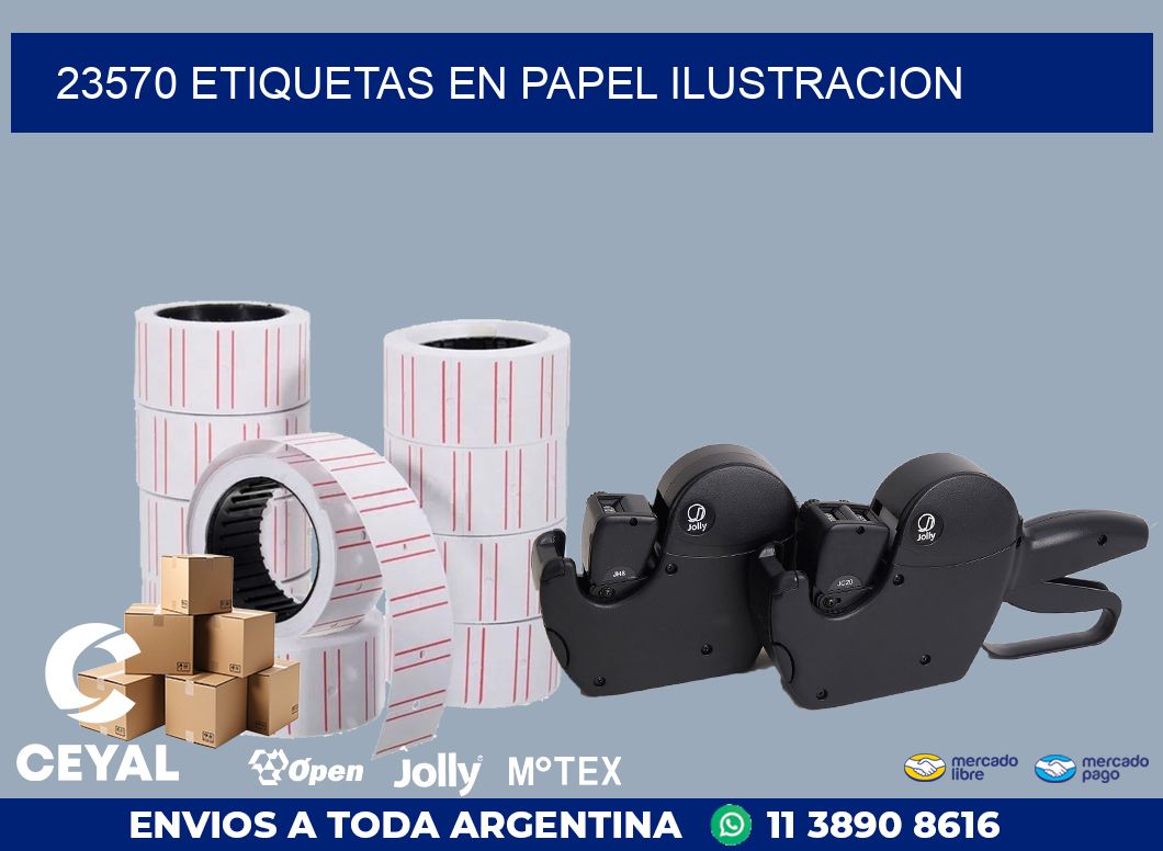 23570 ETIQUETAS EN PAPEL ILUSTRACION