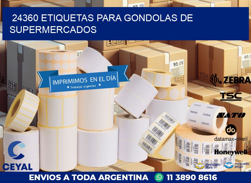 24360 ETIQUETAS PARA GONDOLAS DE SUPERMERCADOS