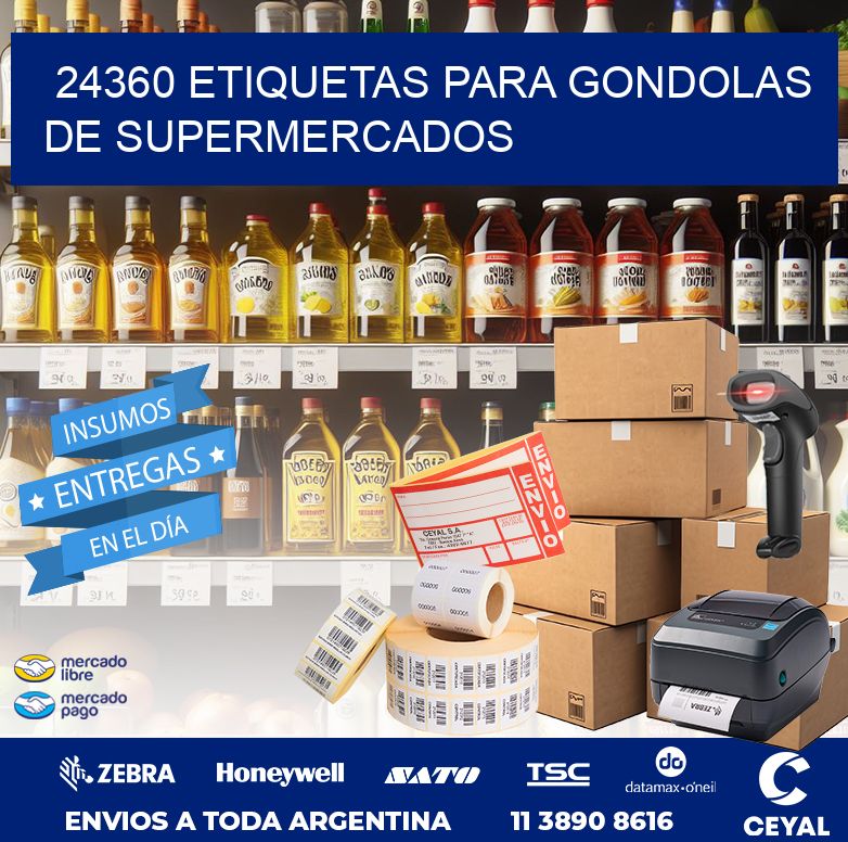 24360 ETIQUETAS PARA GONDOLAS DE SUPERMERCADOS