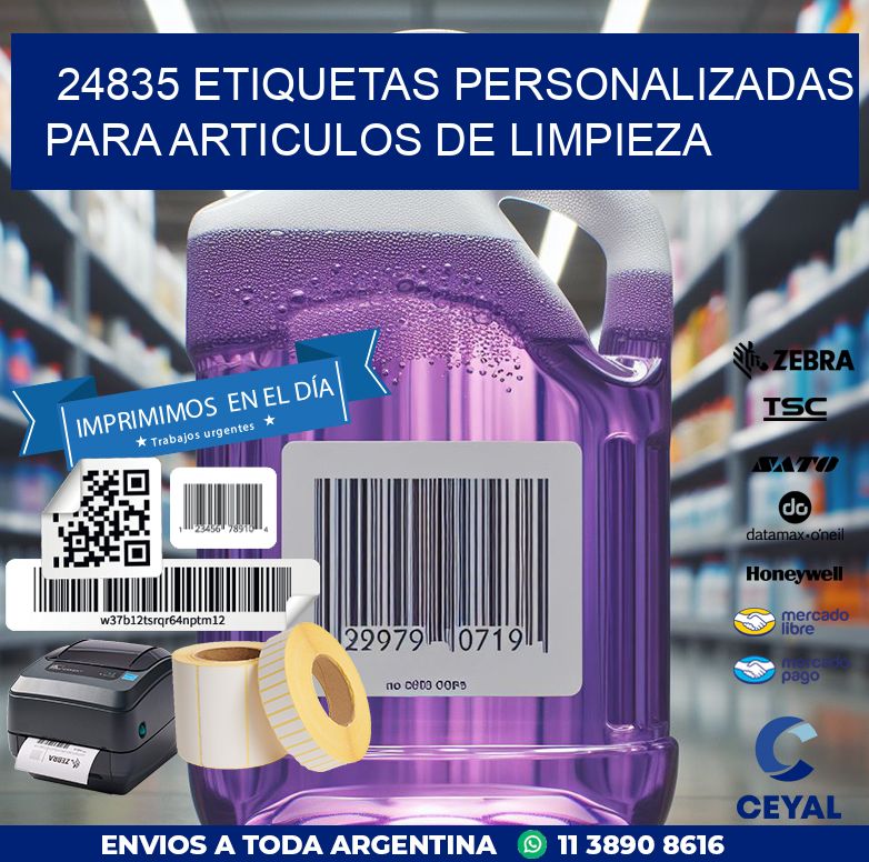 24835 ETIQUETAS PERSONALIZADAS PARA ARTICULOS DE LIMPIEZA