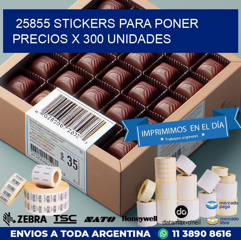 25855 STICKERS PARA PONER PRECIOS X 300 UNIDADES