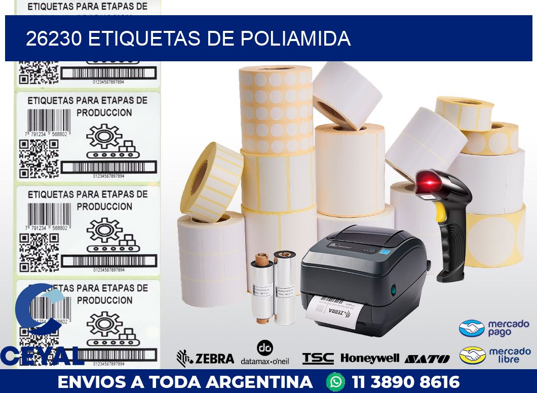 26230 ETIQUETAS DE POLIAMIDA