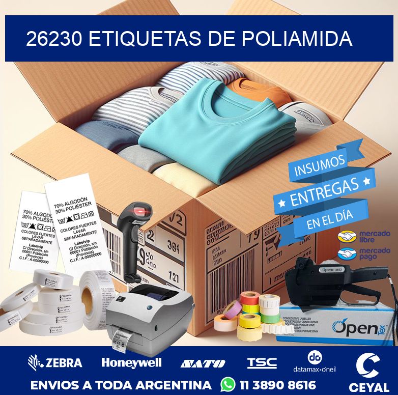 26230 ETIQUETAS DE POLIAMIDA