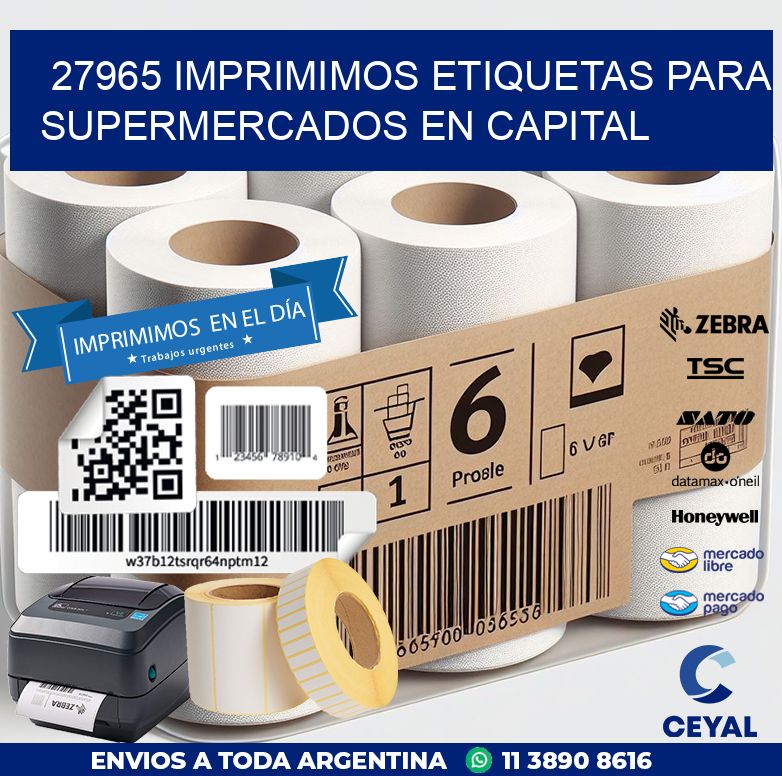 27965 IMPRIMIMOS ETIQUETAS PARA SUPERMERCADOS EN CAPITAL