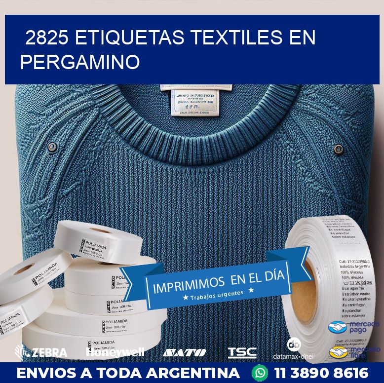 2825 ETIQUETAS TEXTILES EN PERGAMINO