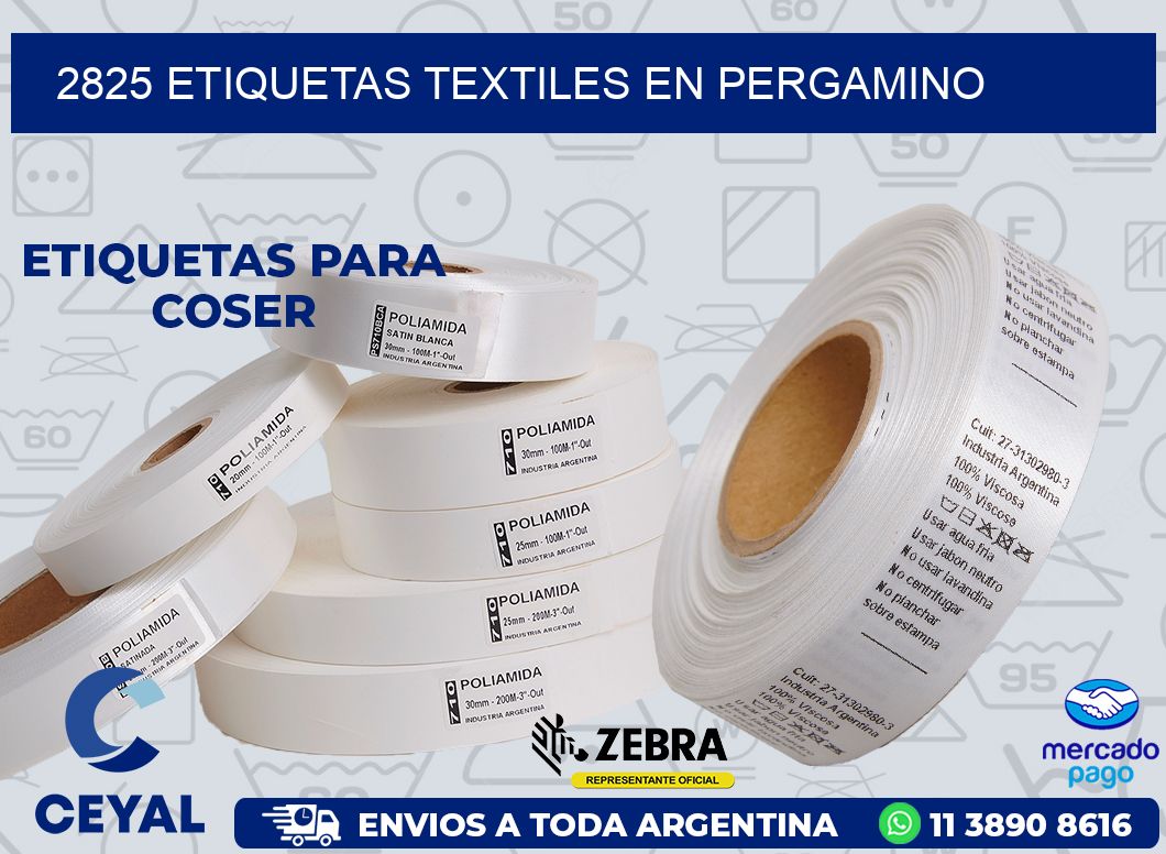 2825 ETIQUETAS TEXTILES EN PERGAMINO
