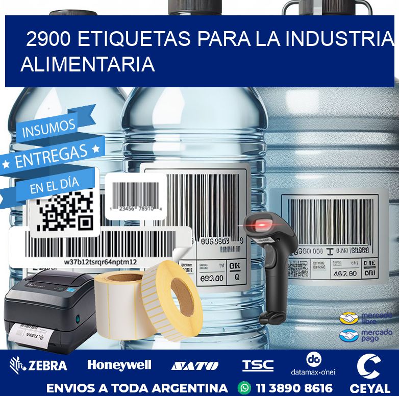 2900 ETIQUETAS PARA LA INDUSTRIA ALIMENTARIA
