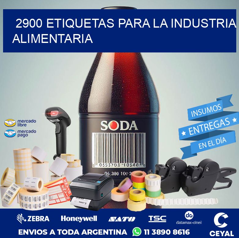 2900 ETIQUETAS PARA LA INDUSTRIA ALIMENTARIA