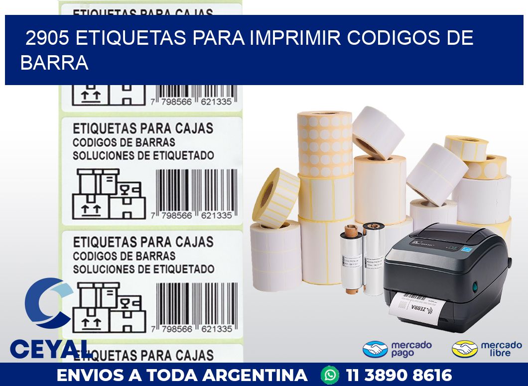 2905 ETIQUETAS PARA IMPRIMIR CODIGOS DE BARRA