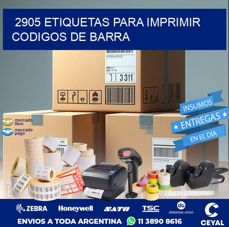 2905 ETIQUETAS PARA IMPRIMIR CODIGOS DE BARRA