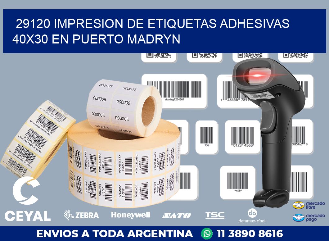 29120 IMPRESION DE ETIQUETAS ADHESIVAS 40X30 EN PUERTO MADRYN