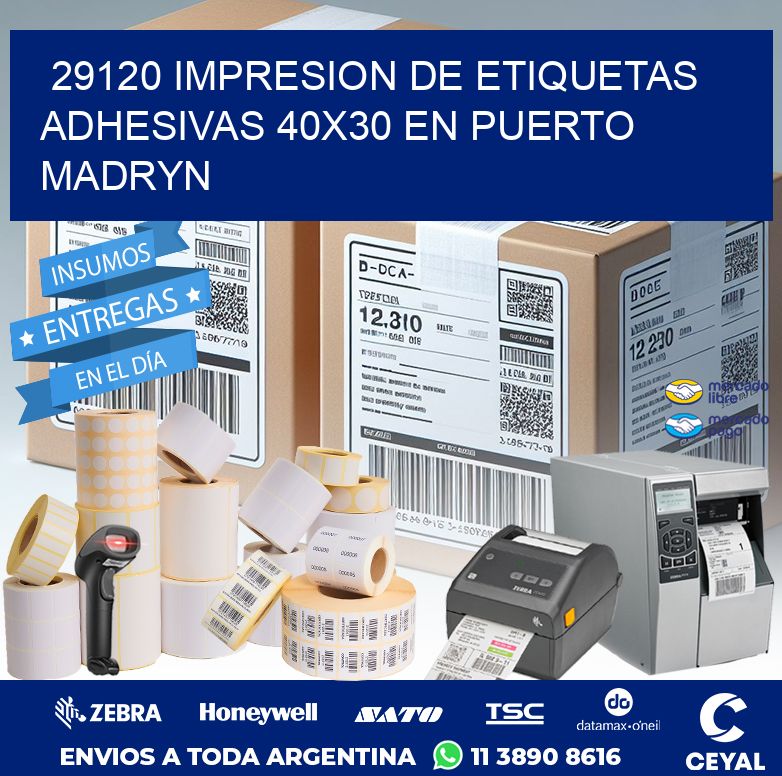 29120 IMPRESION DE ETIQUETAS ADHESIVAS 40X30 EN PUERTO MADRYN