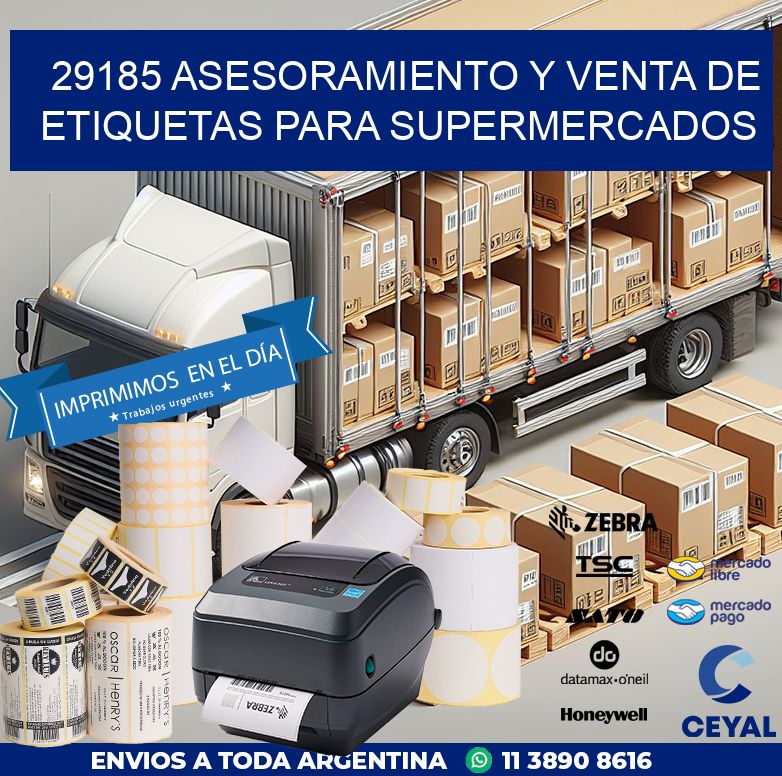 29185 ASESORAMIENTO Y VENTA DE ETIQUETAS PARA SUPERMERCADOS