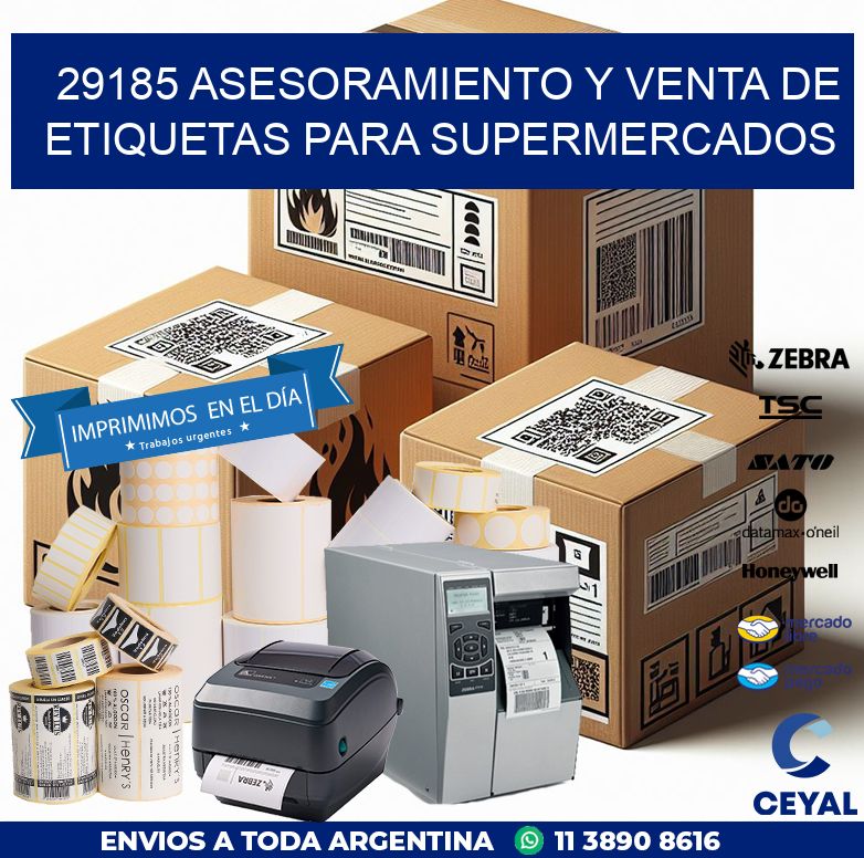 29185 ASESORAMIENTO Y VENTA DE ETIQUETAS PARA SUPERMERCADOS