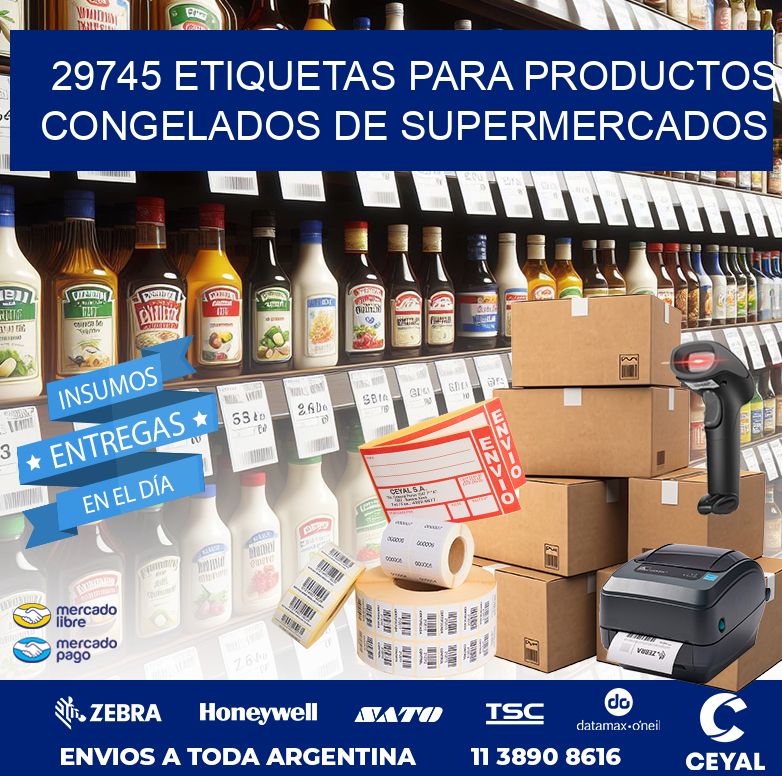 29745 ETIQUETAS PARA PRODUCTOS CONGELADOS DE SUPERMERCADOS