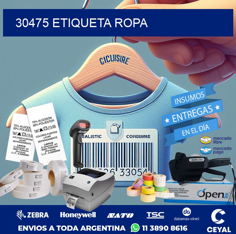 30475 ETIQUETA ROPA