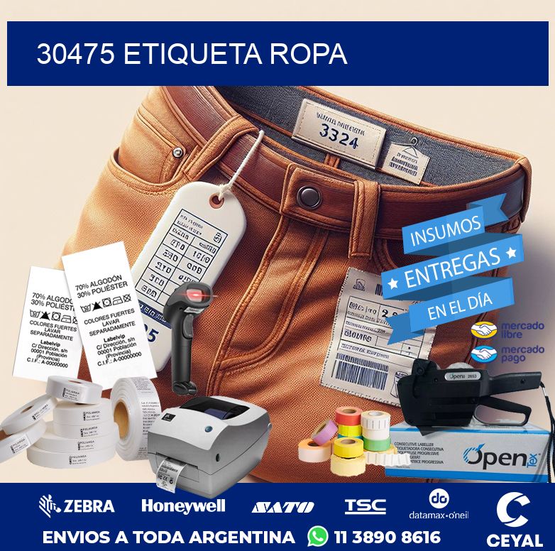 30475 ETIQUETA ROPA