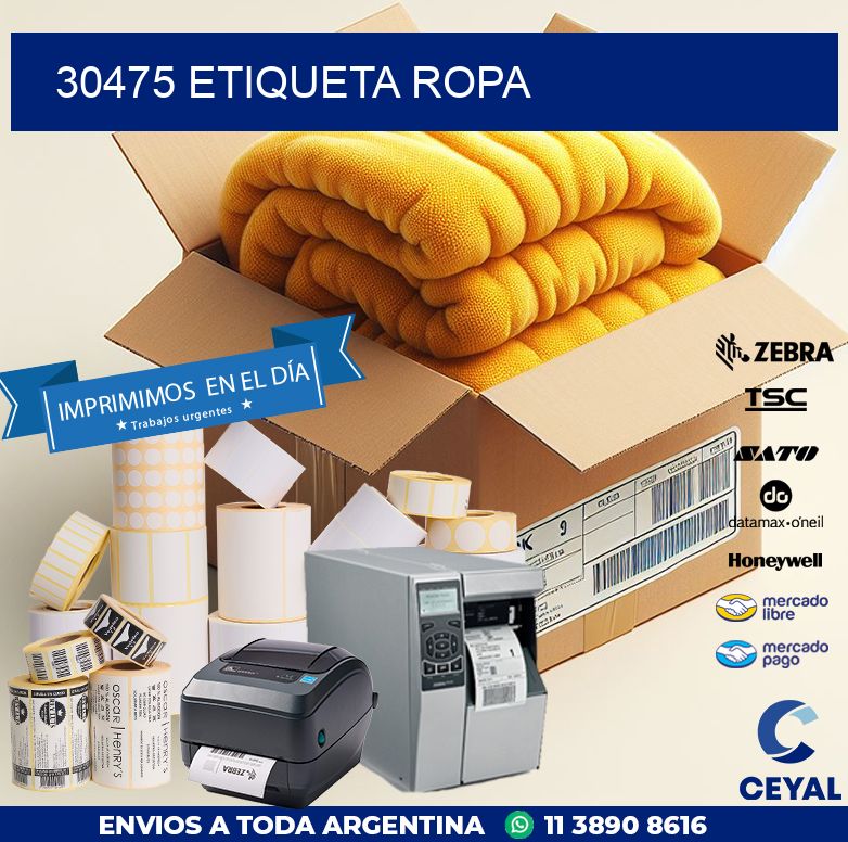 30475 ETIQUETA ROPA
