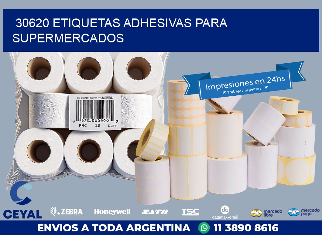 30620 ETIQUETAS ADHESIVAS PARA SUPERMERCADOS