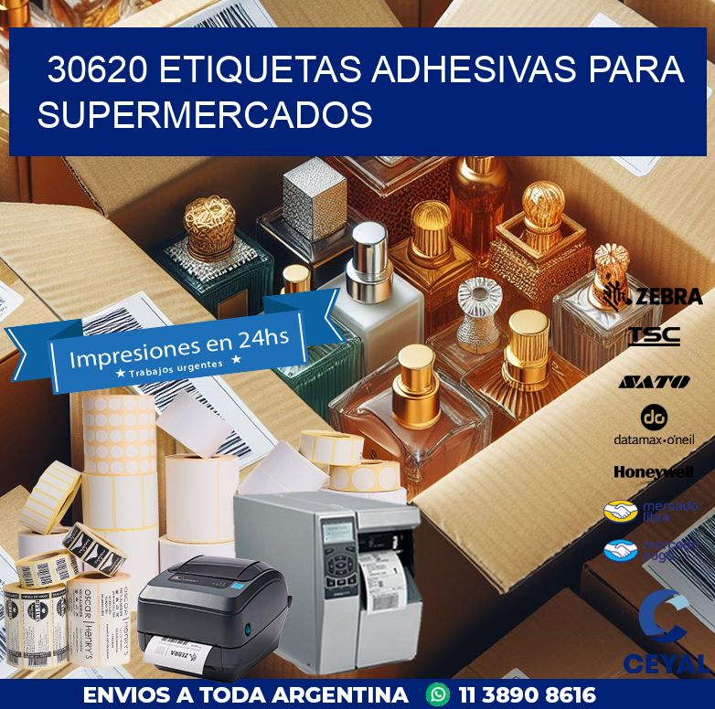 30620 ETIQUETAS ADHESIVAS PARA SUPERMERCADOS