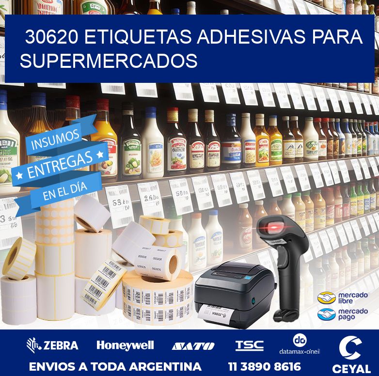 30620 ETIQUETAS ADHESIVAS PARA SUPERMERCADOS