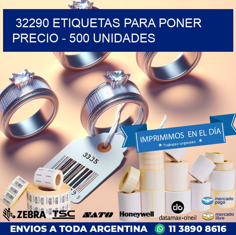 32290 ETIQUETAS PARA PONER PRECIO – 500 UNIDADES