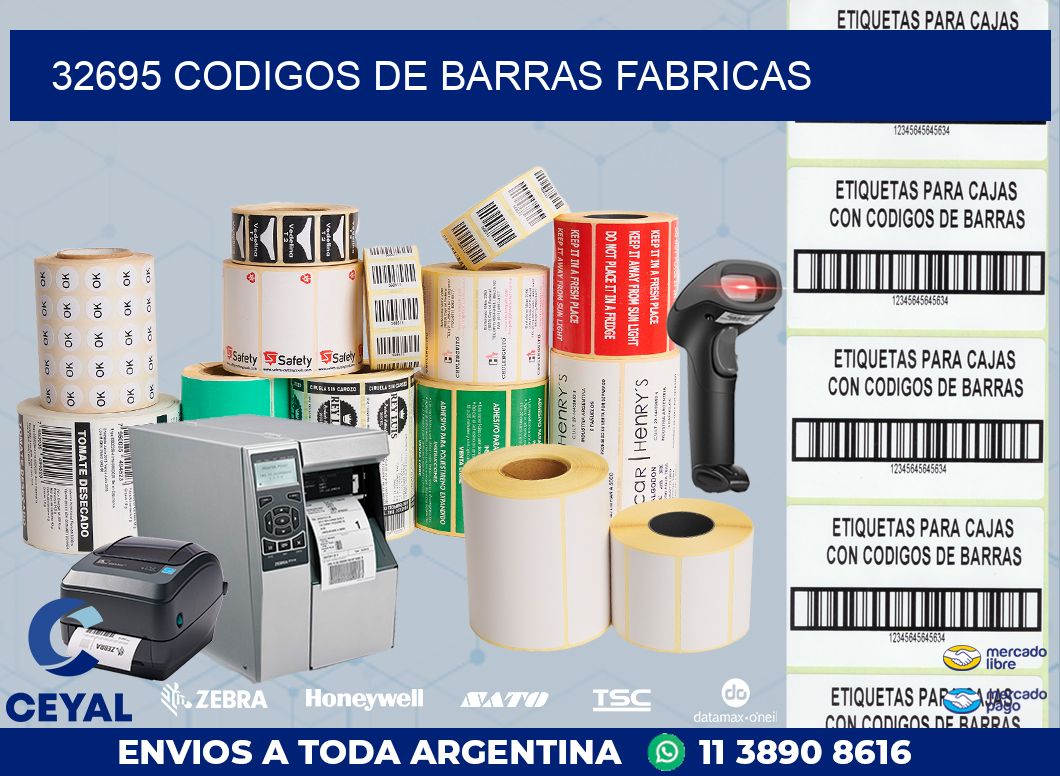 32695 CODIGOS DE BARRAS FABRICAS