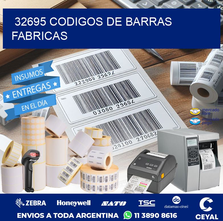 32695 CODIGOS DE BARRAS FABRICAS