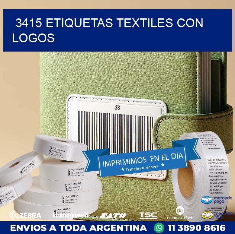3415 ETIQUETAS TEXTILES CON LOGOS
