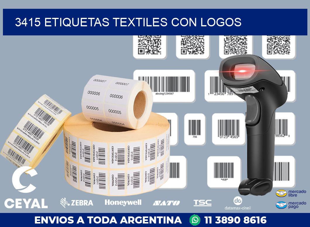 3415 ETIQUETAS TEXTILES CON LOGOS