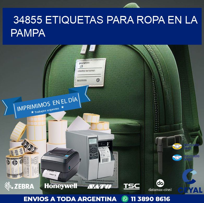 34855 ETIQUETAS PARA ROPA EN LA PAMPA