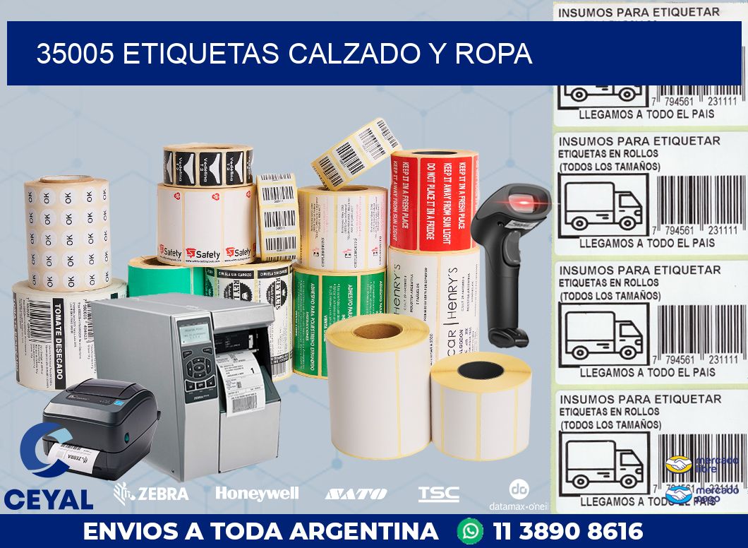 35005 ETIQUETAS CALZADO Y ROPA