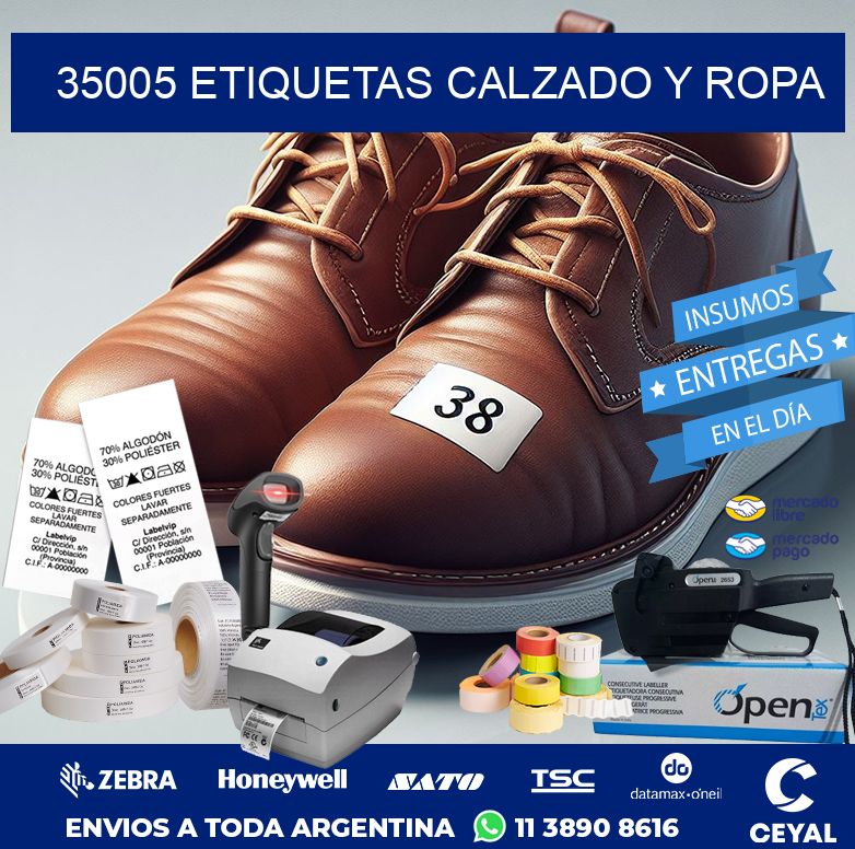 35005 ETIQUETAS CALZADO Y ROPA