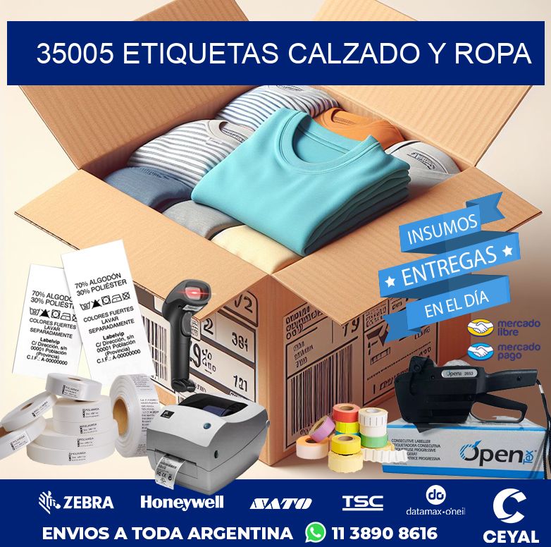 35005 ETIQUETAS CALZADO Y ROPA