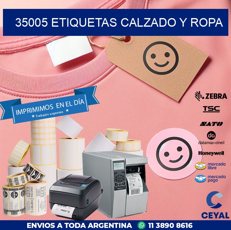 35005 ETIQUETAS CALZADO Y ROPA