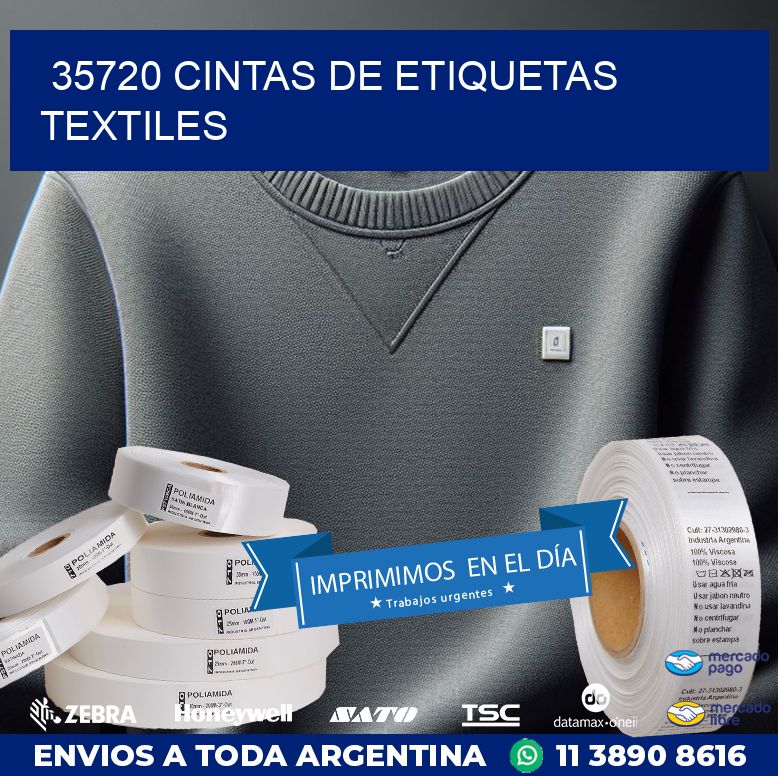 35720 CINTAS DE ETIQUETAS TEXTILES