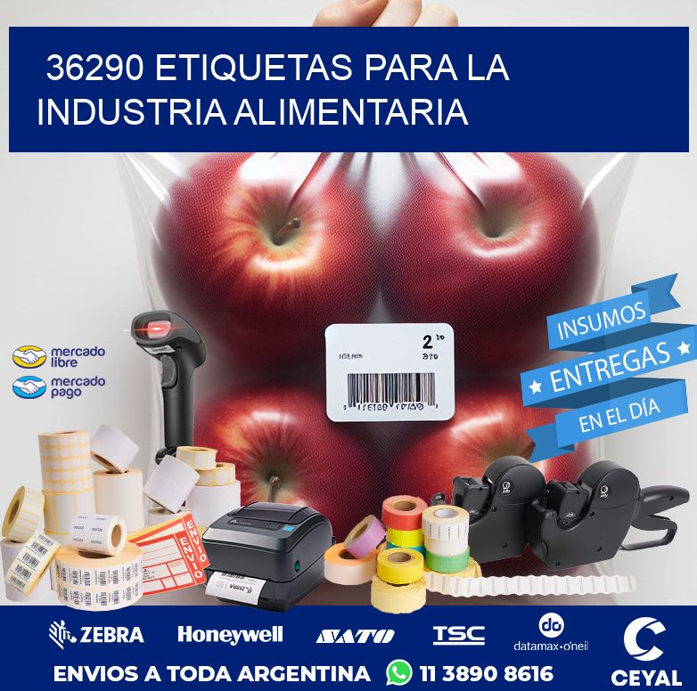 36290 ETIQUETAS PARA LA INDUSTRIA ALIMENTARIA