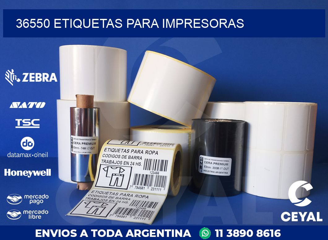 36550 ETIQUETAS PARA IMPRESORAS
