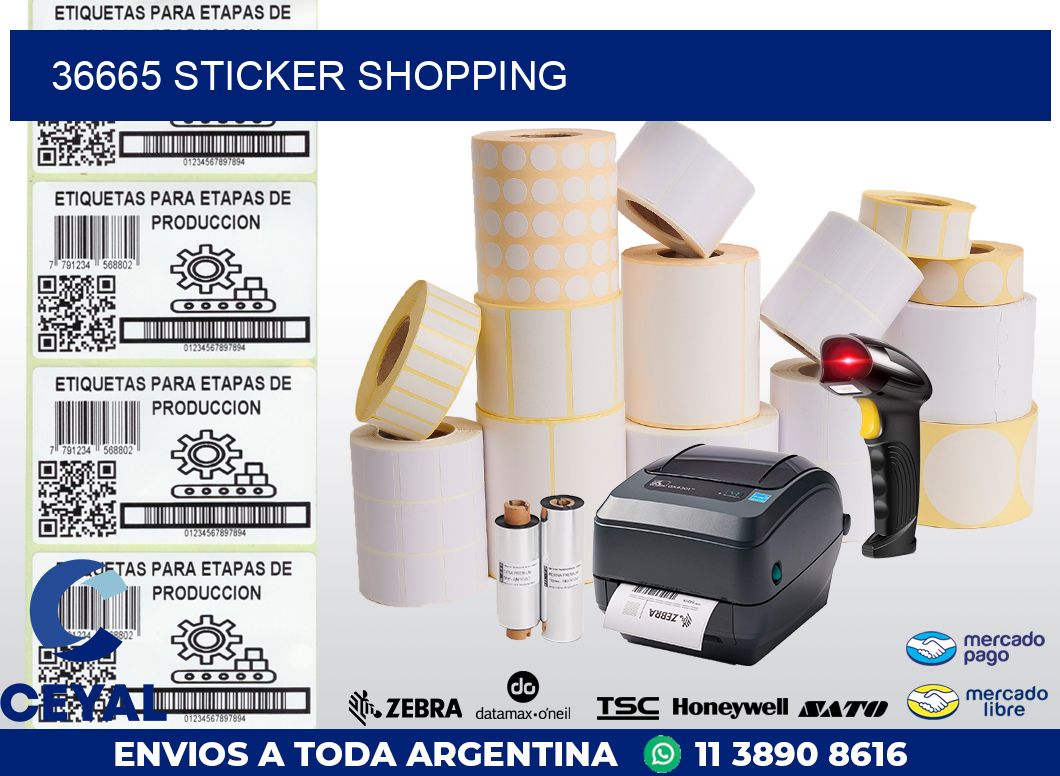 36665 STICKER SHOPPING