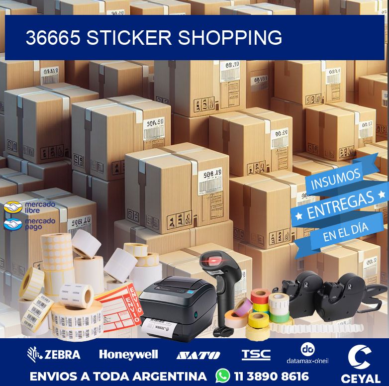 36665 STICKER SHOPPING