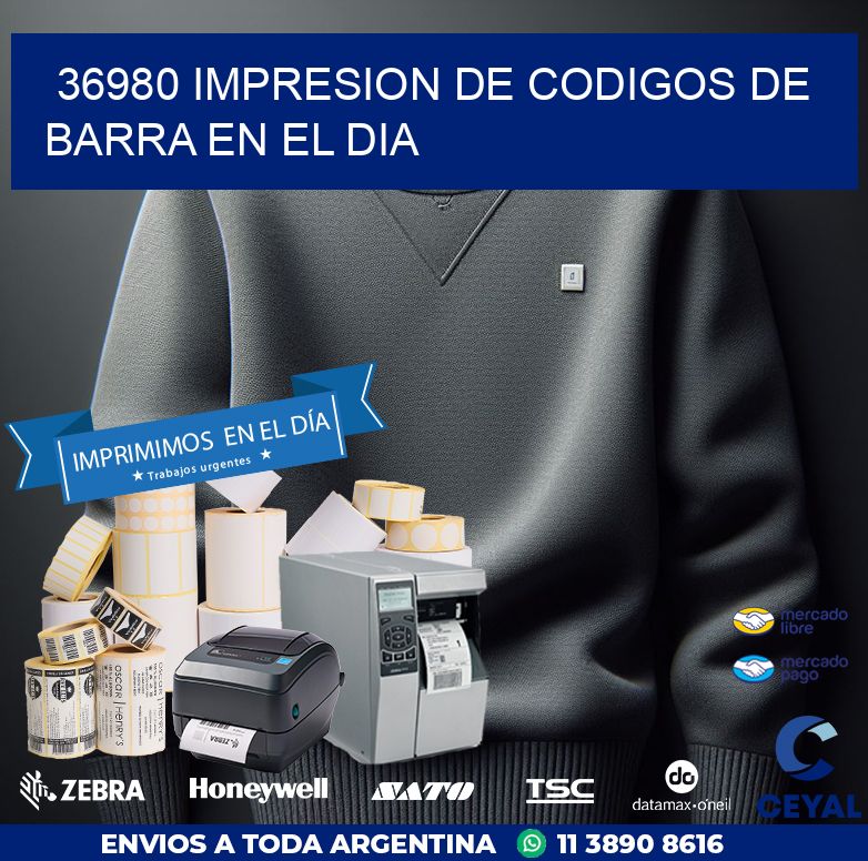 36980 IMPRESION DE CODIGOS DE BARRA EN EL DIA