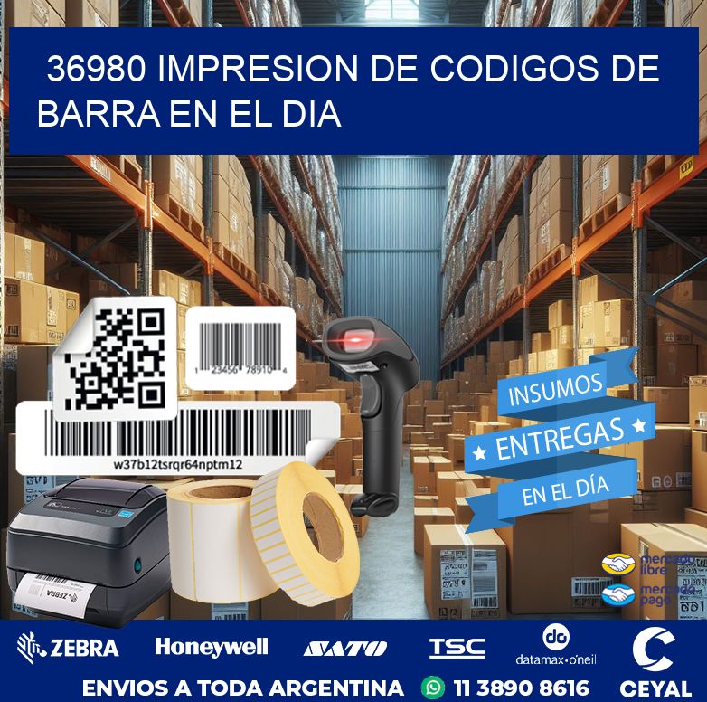 36980 IMPRESION DE CODIGOS DE BARRA EN EL DIA