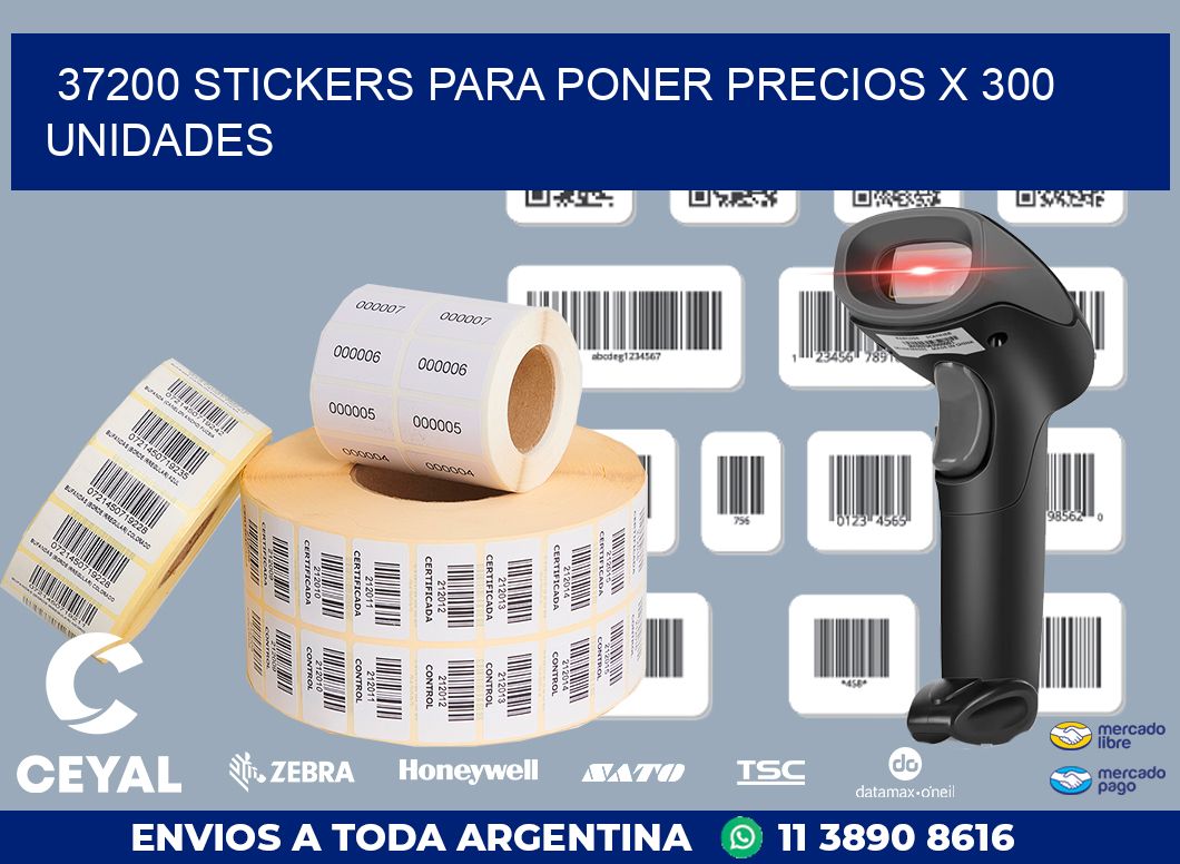37200 STICKERS PARA PONER PRECIOS X 300 UNIDADES