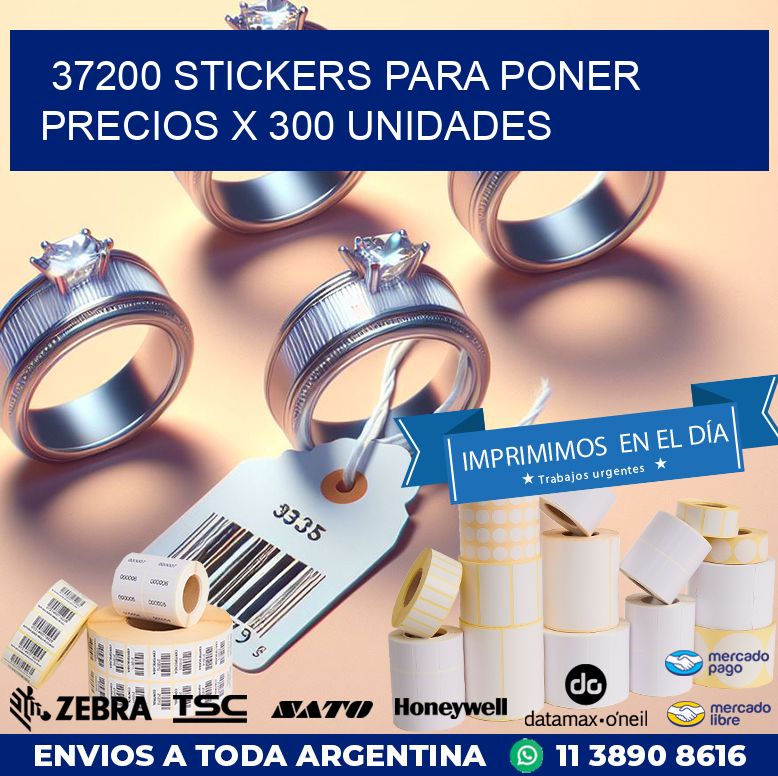 37200 STICKERS PARA PONER PRECIOS X 300 UNIDADES