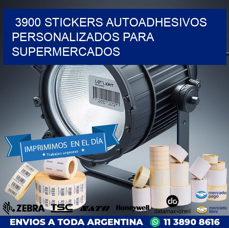 3900 STICKERS AUTOADHESIVOS PERSONALIZADOS PARA SUPERMERCADOS
