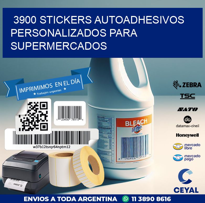 3900 STICKERS AUTOADHESIVOS PERSONALIZADOS PARA SUPERMERCADOS