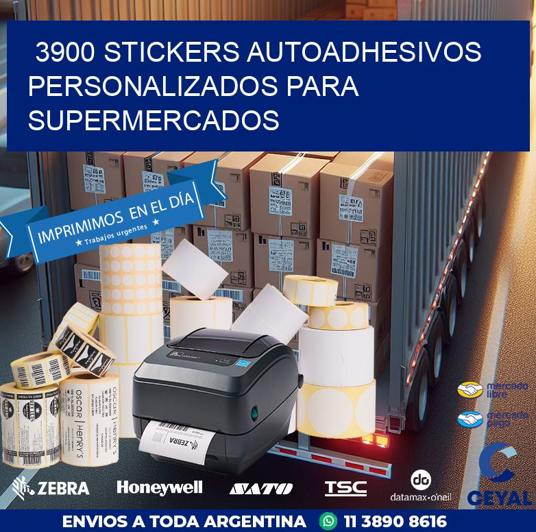 3900 STICKERS AUTOADHESIVOS PERSONALIZADOS PARA SUPERMERCADOS